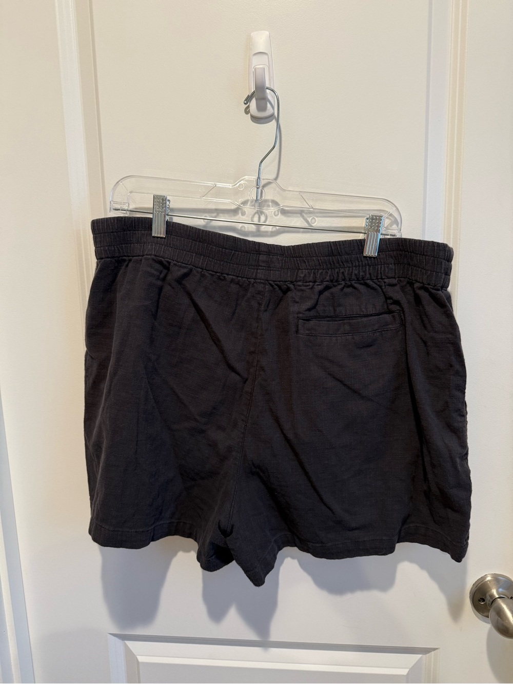 Marine Layer Black Pull On Shorts Elastic Waist Casual Beach XL - Picture 3 of 3